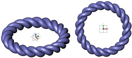 CAD常用建模之1929cc威尼斯3D圆形麻花建模
