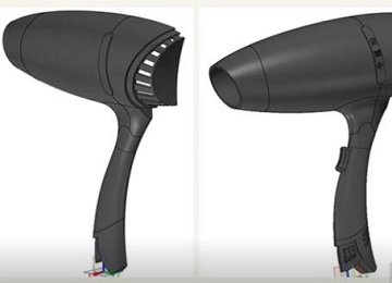 实例教程95：曲面设计-电吹风细化处理