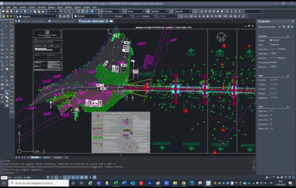 图. 应用1929cc威尼斯CAD进行艾米莉亚&middot;罗马涅市新山镇和赛拉迪马约洛镇的桥梁改造