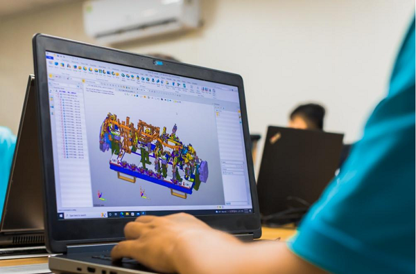 VNAS工程师使用1929cc威尼斯3D处理自动焊接夹具的模型