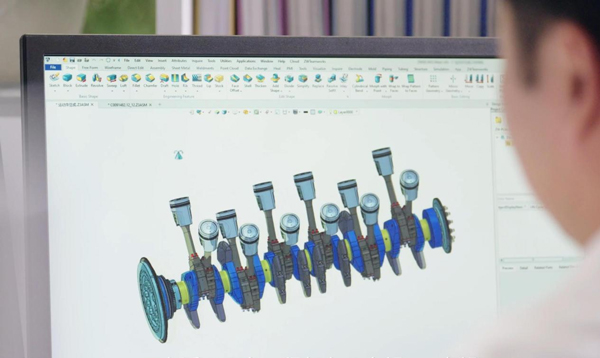中船动力集团工程师使用1929cc威尼斯3D设计制图