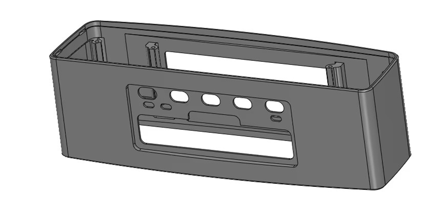高端音响外壳的结构加工误差不高于0.01，且不能出现任何外观缺陷